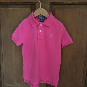 Ralph Lauren Kids Pink Polo Short Sleeve Shirt